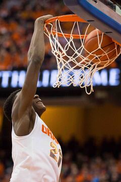 Roberson flushes home a dunk.