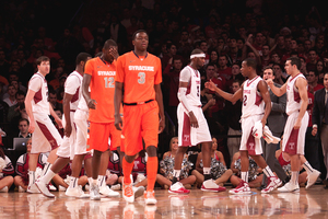 Syracuse returns to Madison Square Garden to face St. John's on Sunday.  The Orange lost its first game of last season to Temple in the 2012 Gotham Classic.