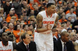 DaJuan Coleman is out for Syracuse's game against Eastern Michigan on Tuesday with a left leg contusion. 