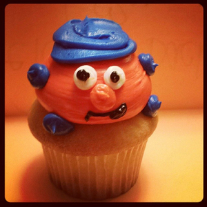 Otto the Orange recently made an Instagram and has been posting photos like this Otto cupcake.