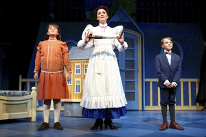 Sofia Benderski, Emily Brockway, and Rueby Holsopple in the Syracuse Stage/Department of Drama production of Disney and Cameron Mackintosh’s 