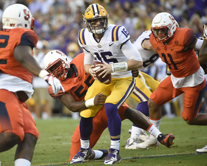 Senior linebacker Parris Bennett and the SU defense dominated. Bennett recorded 12 tackles and broke up one pass. 