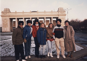 Syracuse University students studying abroad. 