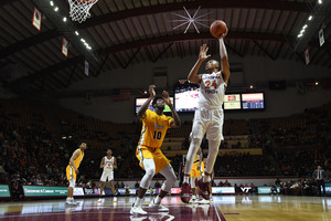 Kerry Blackshear Jr. has three triple doubles this season for the Hokies. 