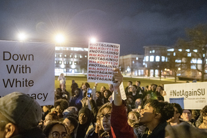 Protesters now call for the resignation of Syverud and other university officials. 