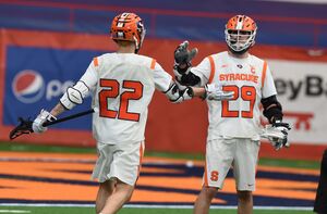 Chase Scanlan scored seven goals in Syracuse's win over Holy Cross.