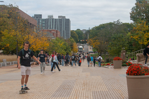 The multiple experiences of students and faculty engaging in pro-military rhetoric have been detrimental to my PTSD.