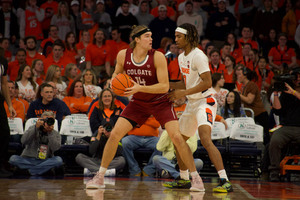 Chris Bell once again made the starting lineup against Colgate. But he only got eight minutes of playing time.