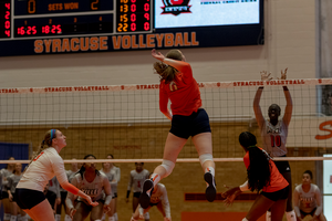 Finishing with 1,845 kills at Syracuse, Polina Shemanova picked up AVCA honorable mention All-America honors.