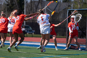 Olivia Adamson recorded a game-high seven points in the win over Clemson. 