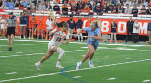 No. 5 North Carolina missed its first six free-position opportunities, keeping No. 1 Syracuse on top in its eventual win.