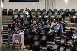 Vice President Yasmin Nayrouz also discussed the Barnes Center at The Arch's ongoing student wellness efforts following the release of the results from its fall 2023 health and wellness survey.
