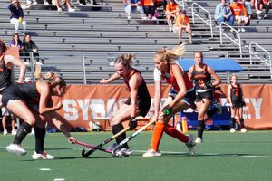 No. 15 Syracuse faced nine penalty corners against No. 14 Princeton, but held the Tigers to just two shots on target in a 2-1 victory. 