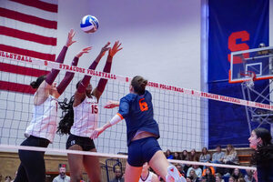 Syracuse won its first Atlantic Coast Conference match since Nov. 6, 2022, by defeating Virginia Tech in five sets.