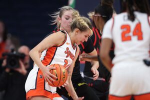 Izabel Varejão’s foul trouble proved costly in Syracuse’s 84-73 loss to Maryland. The center only played 13 minutes.