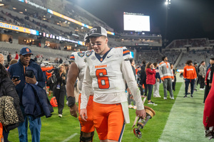 In possibly his last game at Syracuse, Kyle McCord passed for 453 yards and five touchdowns to help down Washington State in the Holiday Bowl,