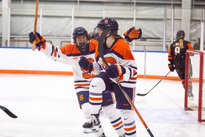 Syracuse forward Bryn Saarela has been named the December AHA Forward of the Month. She notched seven points in SU’s two games against RMU.