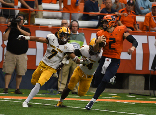 Eric Dungey led Syracuse with 105 yards on 11 rushes on Saturday.