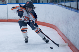 Stephanie Grossi finished with three shots and Syracuse's first goal in its 4-3 loss.