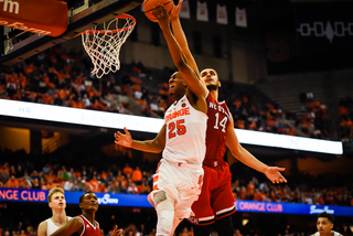 SU scored 30 of its points in the paint. 