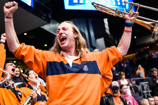 Syracuse fans erupted late when the Orange pulled away, albeit slightly. 