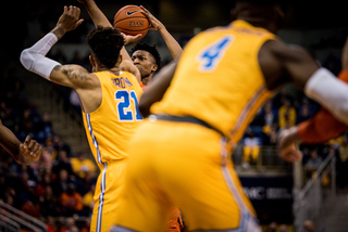 Junior shooting guard Tyus Battle had just five points in an off-night, though he added five assists and spaced the floor well. 