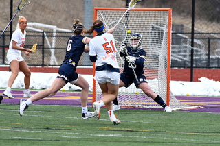 Emily Hawryschuk increased her goal total to 43 after Sunday's game, tops for the Orange.