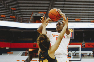 SU, led by Cooper and Finklea-Guity scored 40 points in the paint — doubling UMBC's interior total of 20.