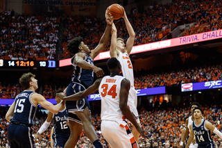 Marek Dolezaj led the Orange with 22 points, despite missing a few second-half minutes with a left quad bruise. 